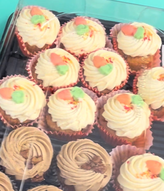 Carrot cream cheese cupcakes