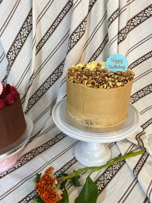 Coffee- walnut cake