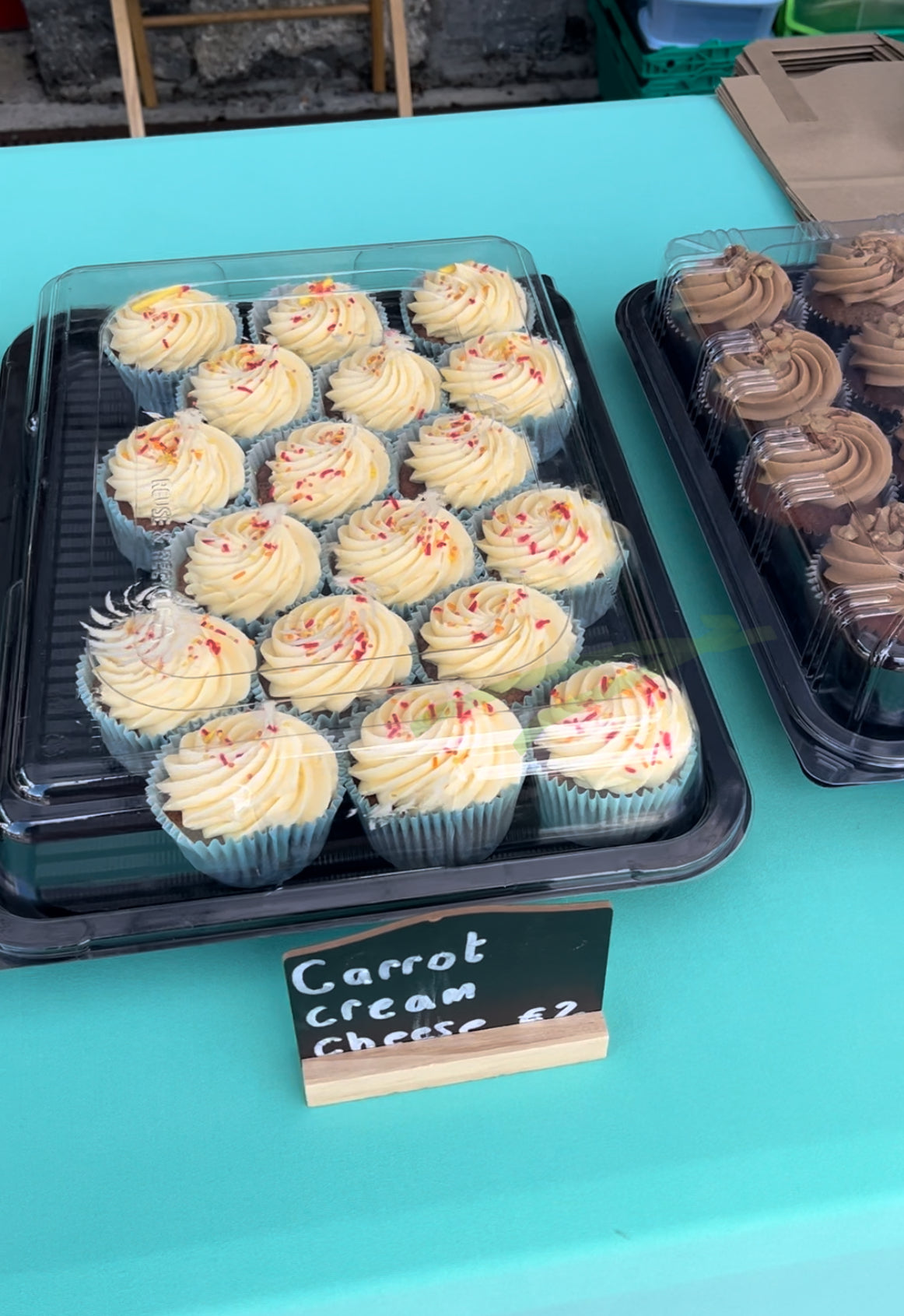 Carrot cream cheese cupcakes