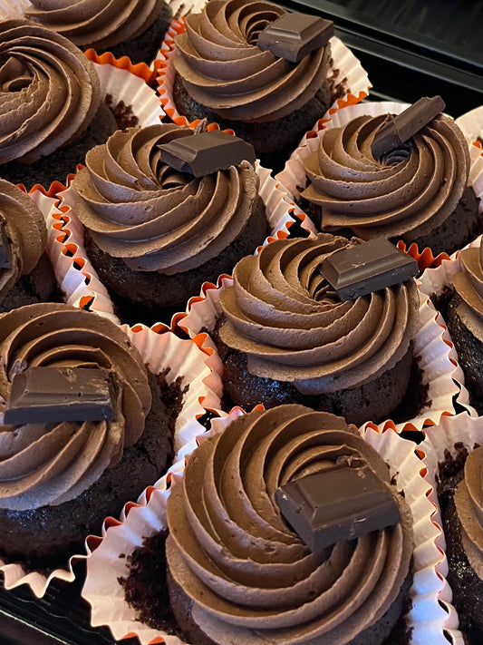 Chocolate orange cupcake